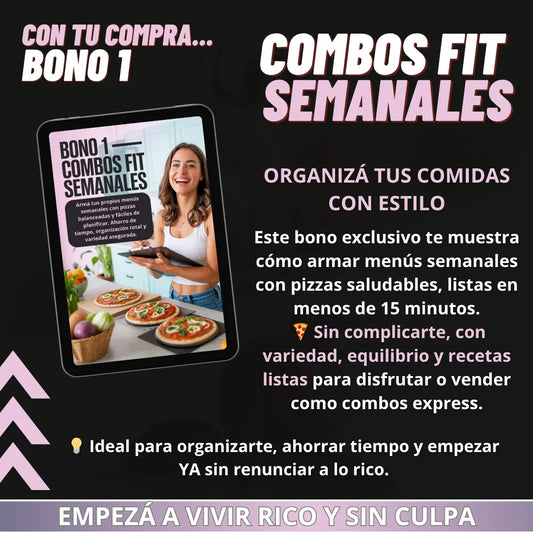 Pizzas Fit y Sin Culpa – 50 Recetas para Comer Rico y Cuidarte Desde Casa
